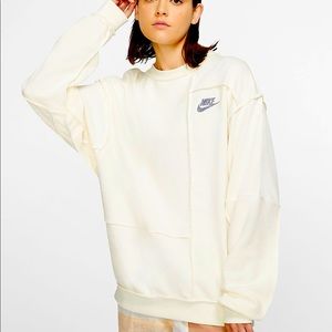 Nike sportswear Icon clash pullover -Pale Ivory XS